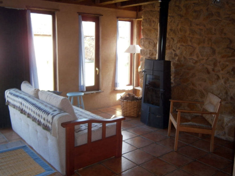 Sala de estar de la Cabaña